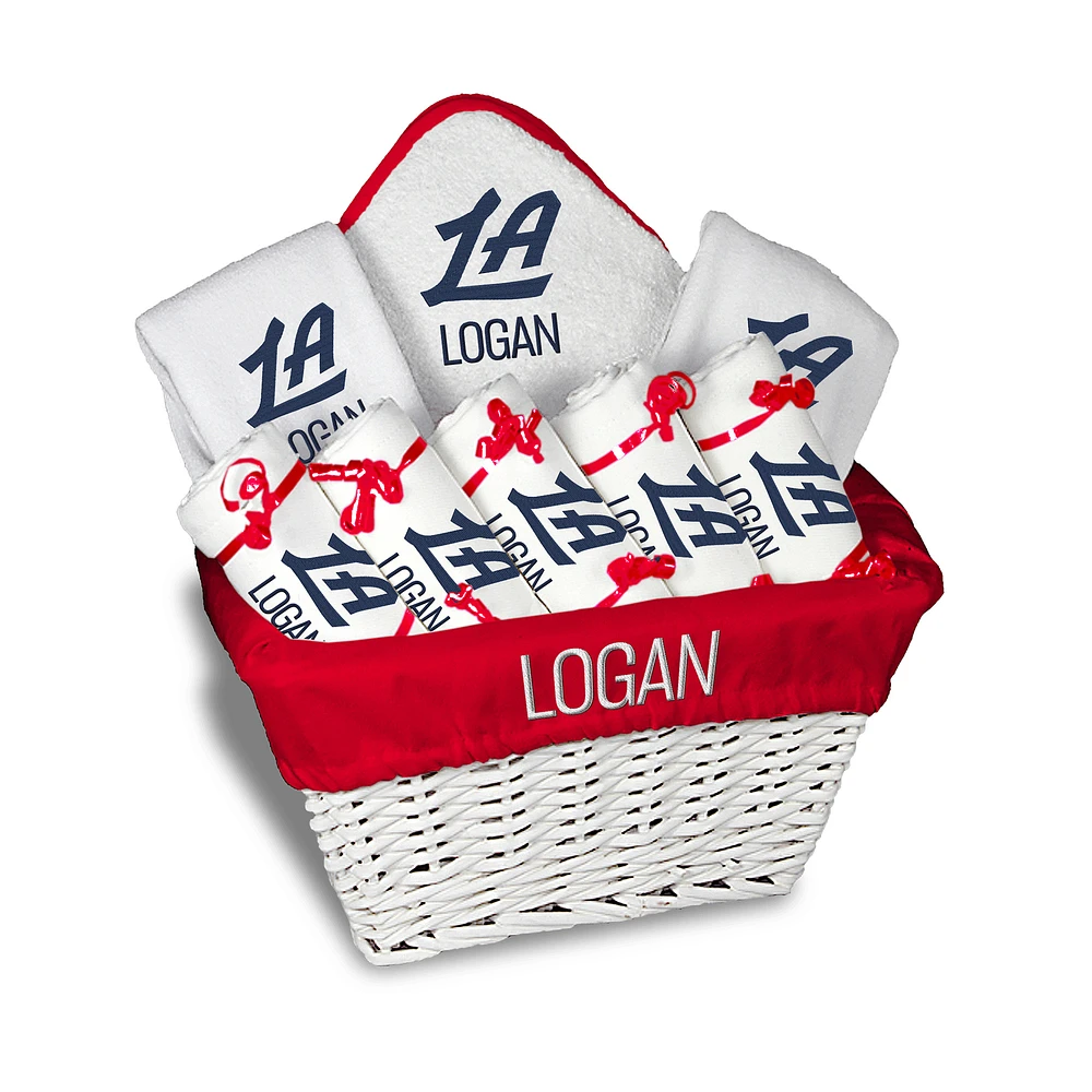 Infant Chad & Jake LA Clippers Team Logo Personalized Large Gift Basket