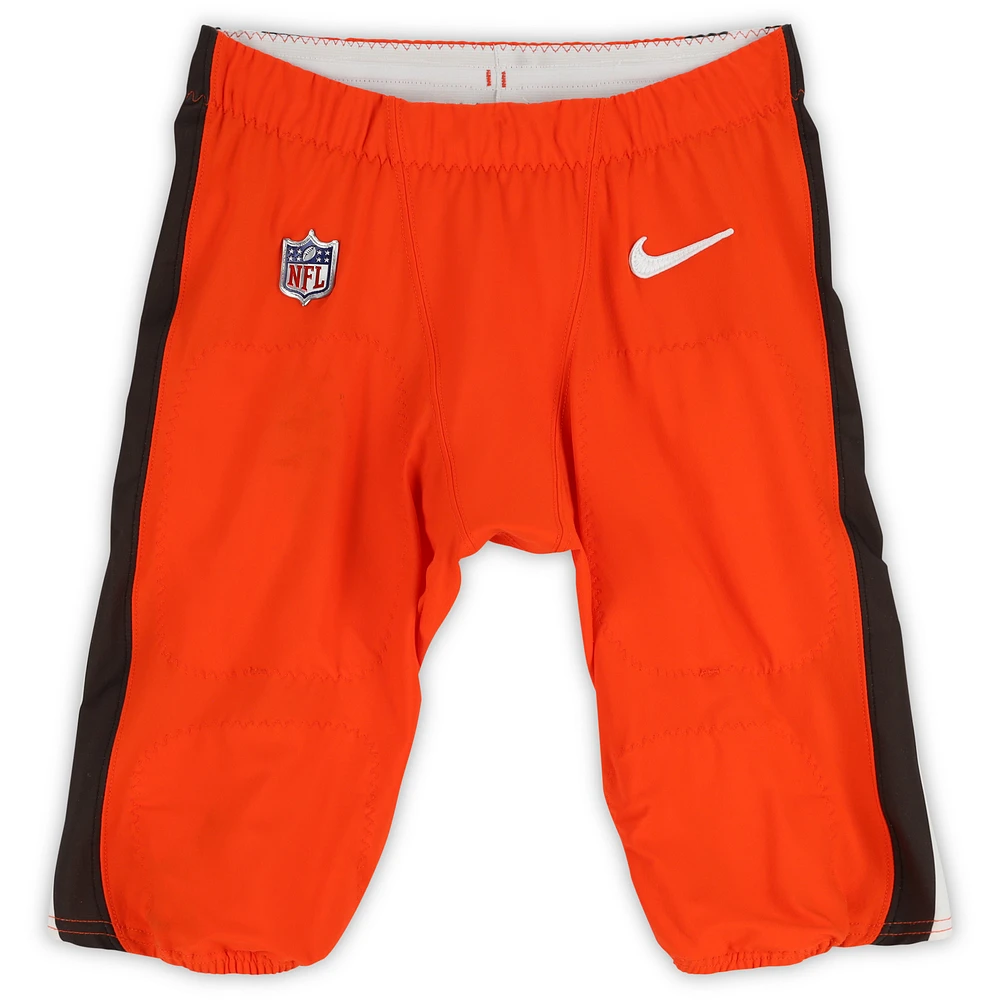 Ogbonnia Okoronkwo Cleveland Browns Game-Used Orange Nike Pants vs. Cincinnati Bengals on October 20, 2024