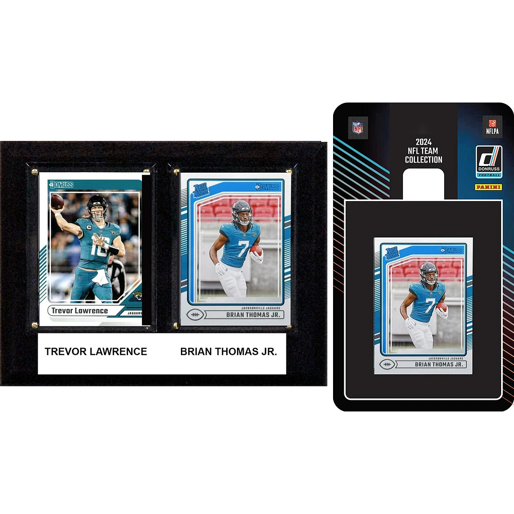 Jacksonville Jaguars 6" x 8" Player Plaque & 2024 Team Trading Card Set