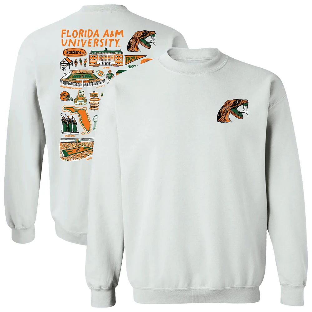 Women's Vive La Fete Florida A&M Rattlers Impressions Artwork Pullover Sweatshirt