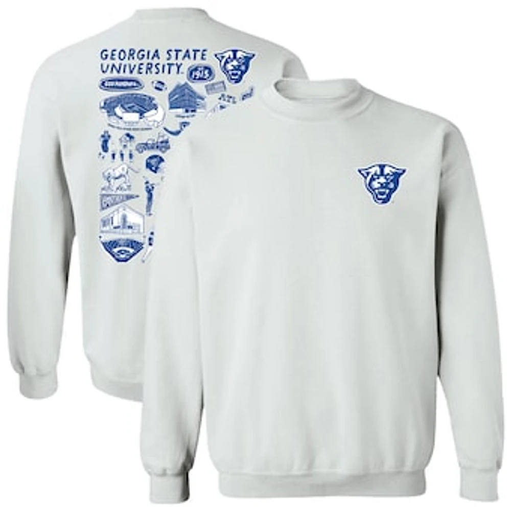 Women's Vive La Fete Georgia State Panthers Impressions Artwork Pullover Sweatshirt