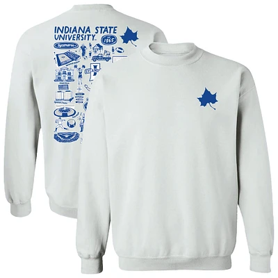 Women's Vive La Fete Indiana State Sycamores Impressions Artwork Pullover Sweatshirt