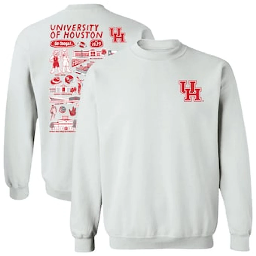 Women's Vive La Fete Houston Cougars Impressions Artwork Pullover Sweatshirt