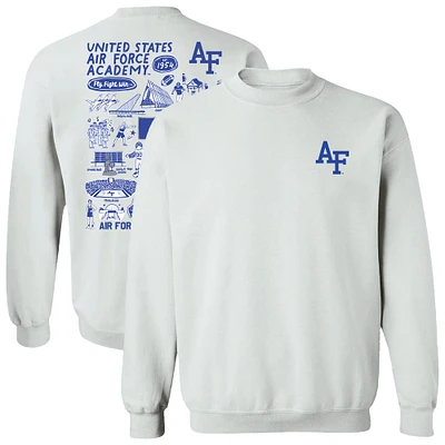 Women's Vive La Fete Air Force Falcons Impressions Artwork Pullover Sweatshirt