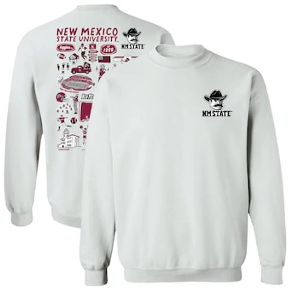 Women's Vive La Fete New Mexico State Aggies Impressions Artwork Pullover Sweatshirt