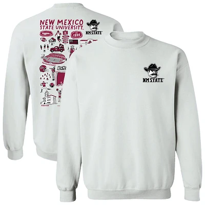 Women's Vive La Fete New Mexico State Aggies Impressions Artwork Pullover Sweatshirt
