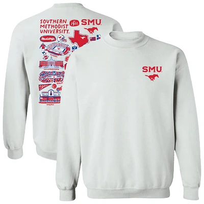 Women's Vive La Fete SMU Mustangs Impressions Artwork Pullover Sweatshirt