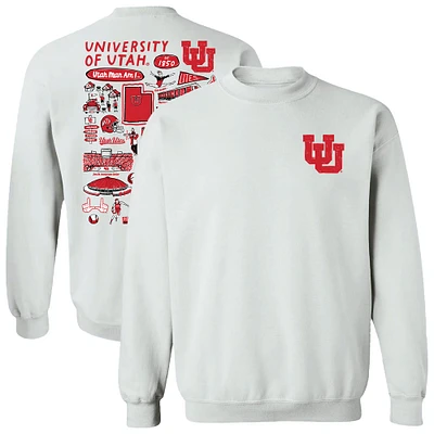 Women's Vive La Fete Utah Utes Impressions Artwork Pullover Sweatshirt