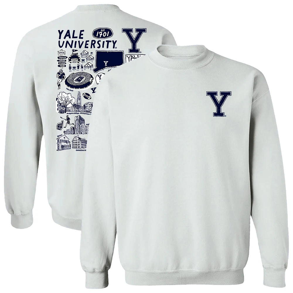 Women's Vive La Fete Yale Bulldogs Impressions Artwork Pullover Sweatshirt
