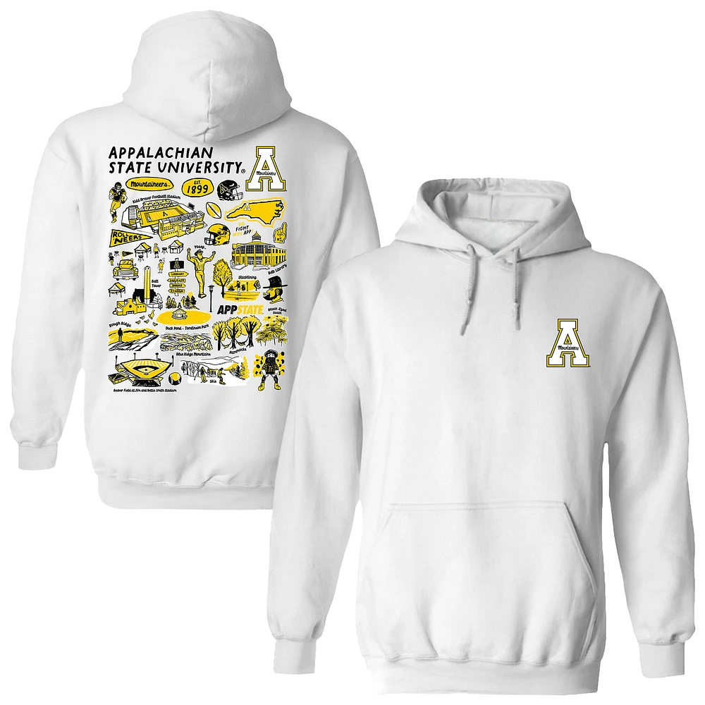 Women's Vive La Fete Appalachian State Mountaineers Impressions Artwork Pullover Hoodie