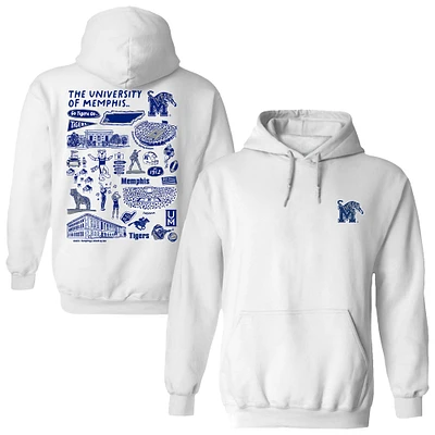 Women's Vive La Fete Memphis Tigers Impressions Artwork Pullover Hoodie