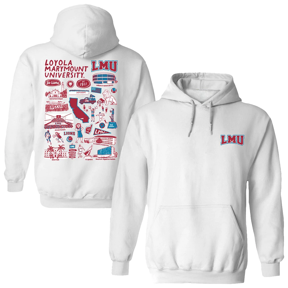 Women's Vive La Fete Loyola Marymount Lions Impressions Artwork Pullover Hoodie