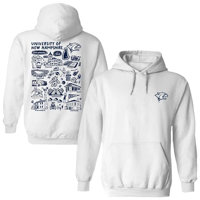 Women's Vive La Fete New Hampshire Wildcats Impressions Artwork Pullover Hoodie