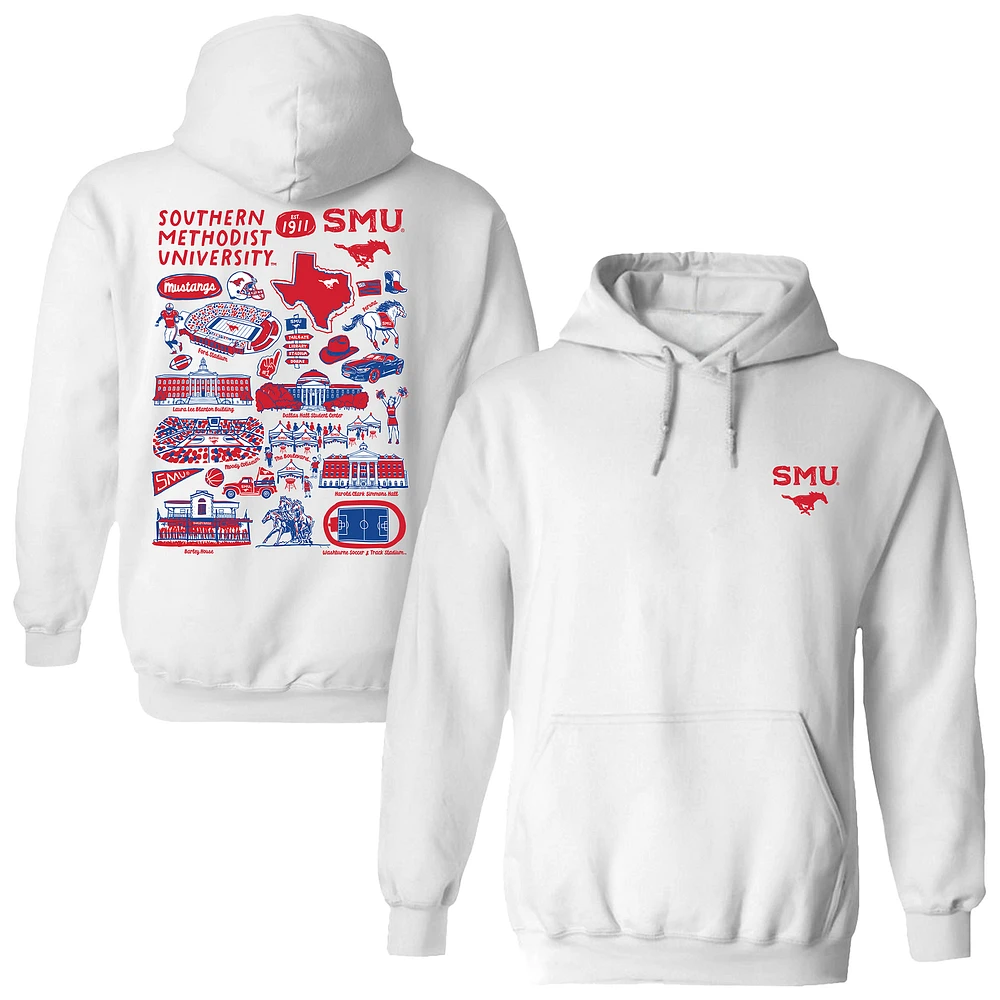 Women's Vive La Fete SMU Mustangs Impressions Artwork Pullover Hoodie