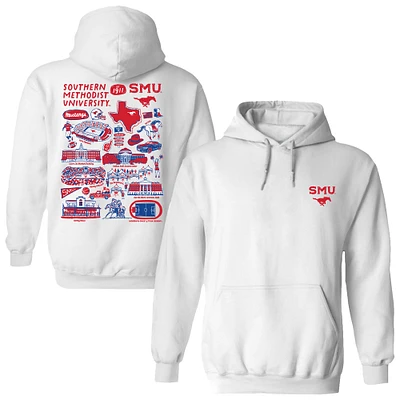 Women's Vive La Fete SMU Mustangs Impressions Artwork Pullover Hoodie