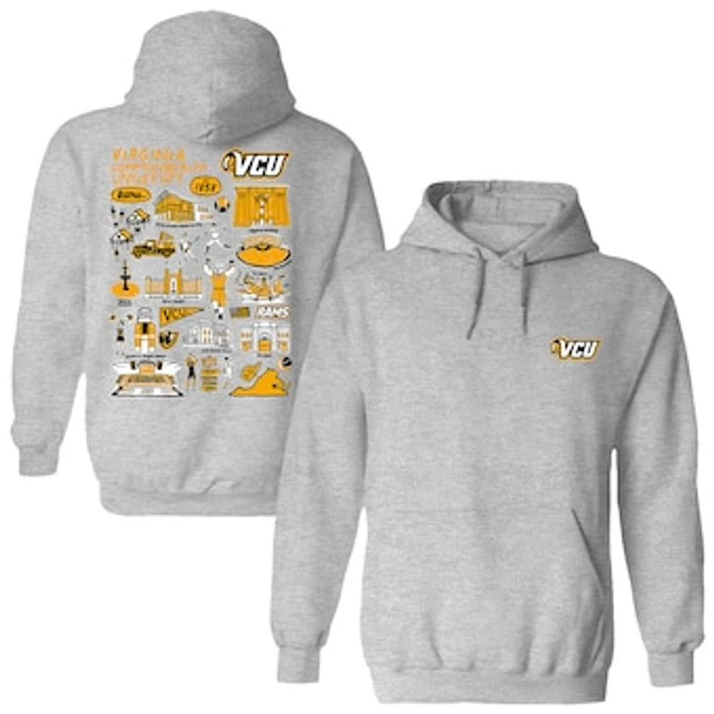 Women's Vive La Fete VCU Rams Impressions Artwork Pullover Hoodie