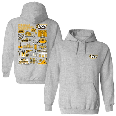 Women's Vive La Fete VCU Rams Impressions Artwork Pullover Hoodie