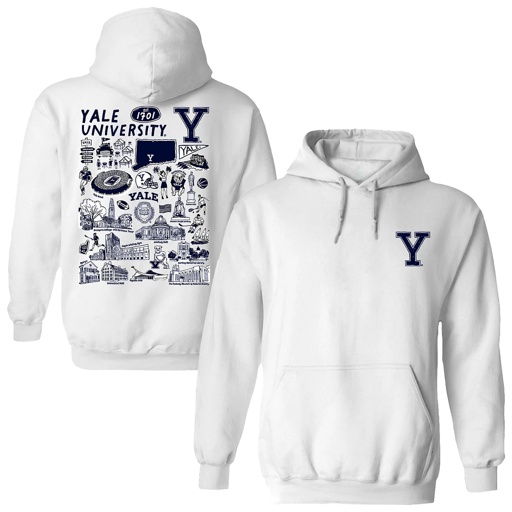 Women's Vive La Fete Yale Bulldogs Impressions Artwork Pullover Hoodie