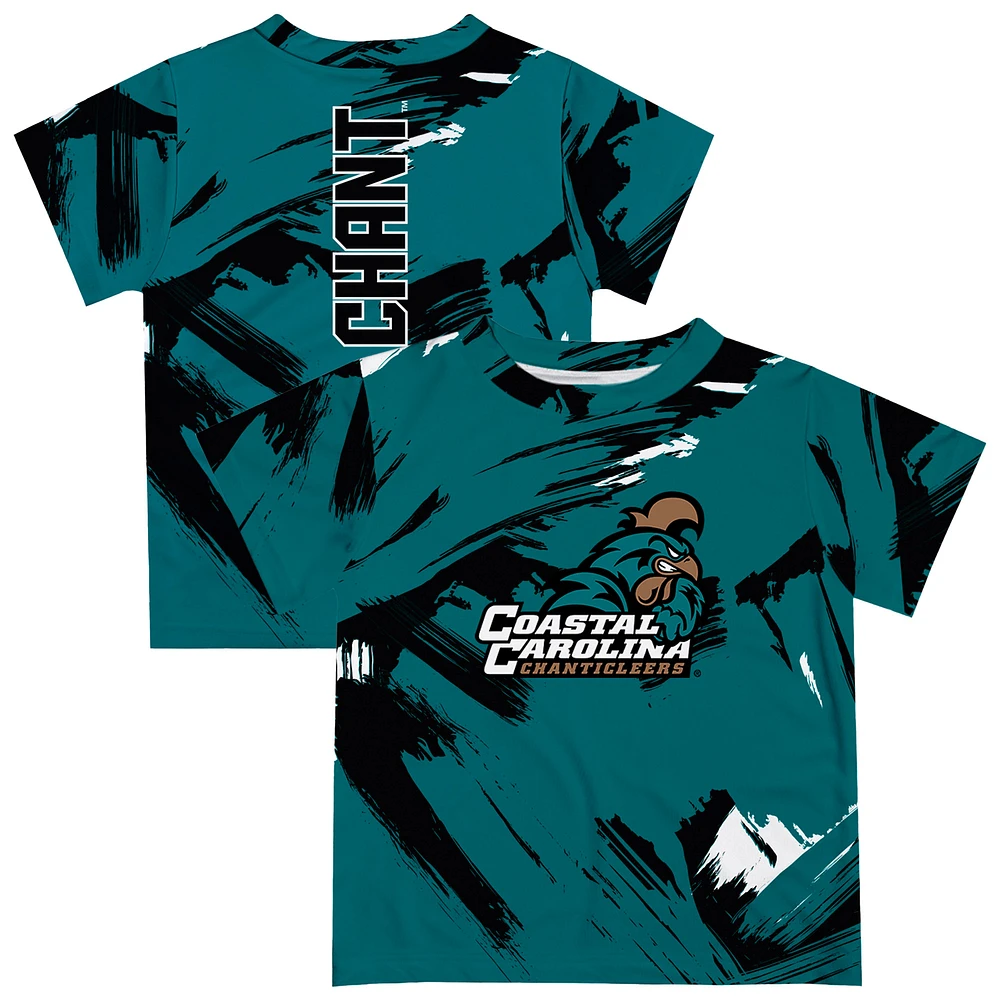 Newborn & Infant Vive La Fete Teal Coastal Carolina Chanticleers Paint Brush T-Shirt