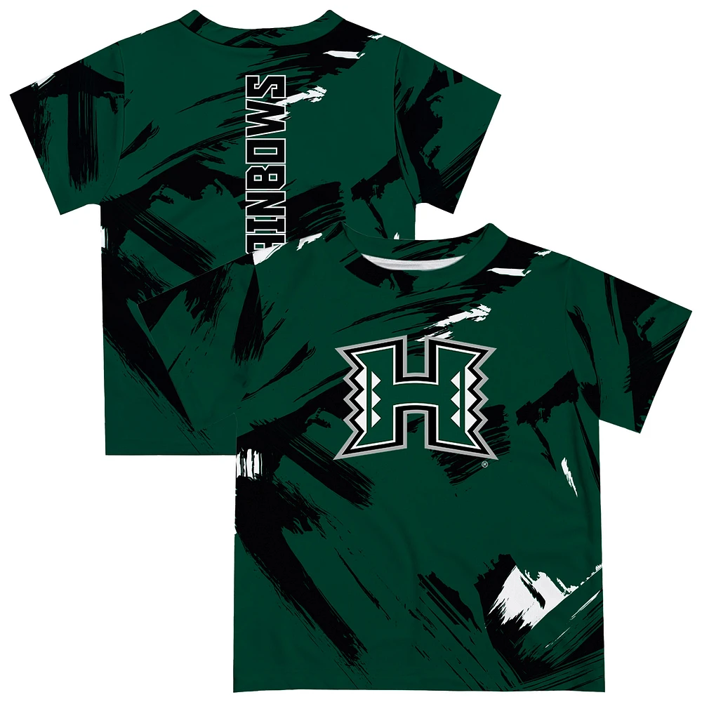 Newborn & Infant Vive La Fete Green Hawaii Rainbow Warriors Paint Brush T-Shirt