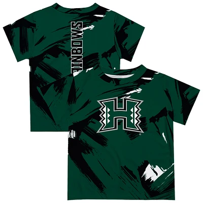 Newborn & Infant Vive La Fete Green Hawaii Rainbow Warriors Paint Brush T-Shirt