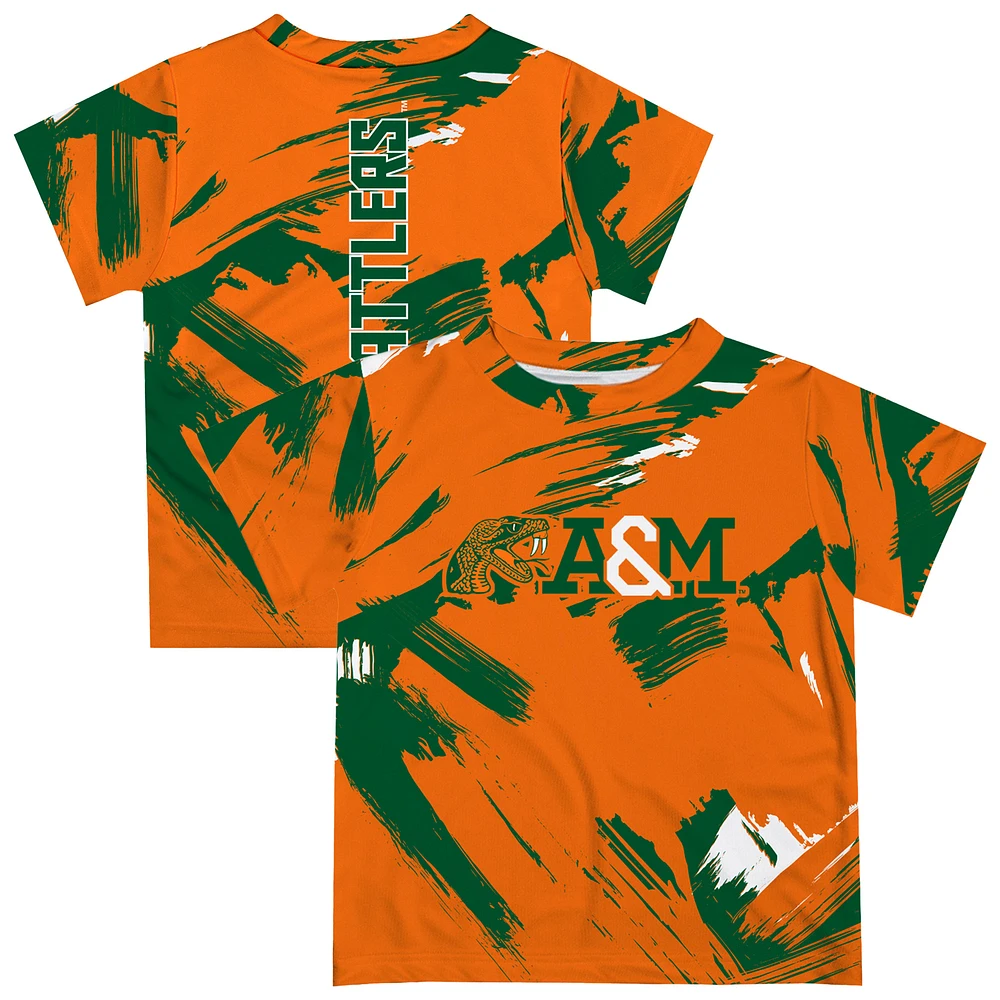 Newborn & Infant Vive La Fete Orange Florida A&M Rattlers Paint Brush T-Shirt