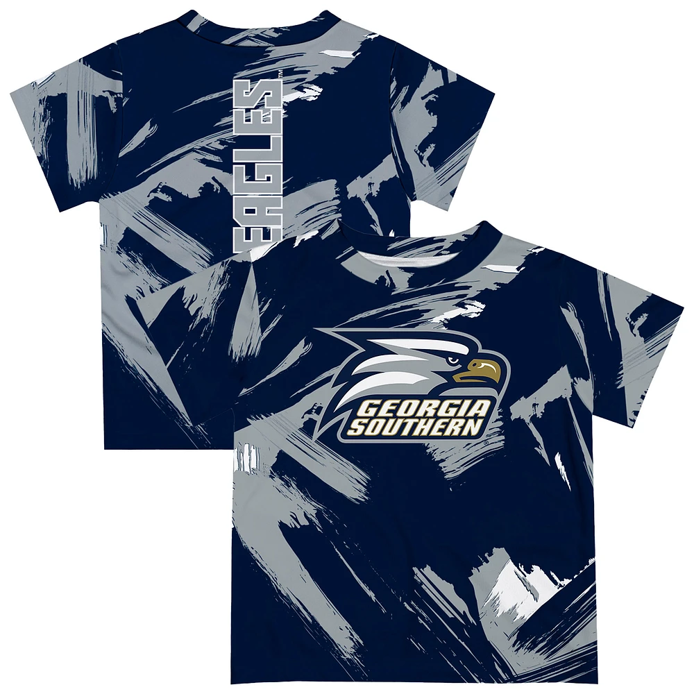 Newborn & Infant Vive La Fete Navy Georgia Southern Eagles Paint Brush T-Shirt