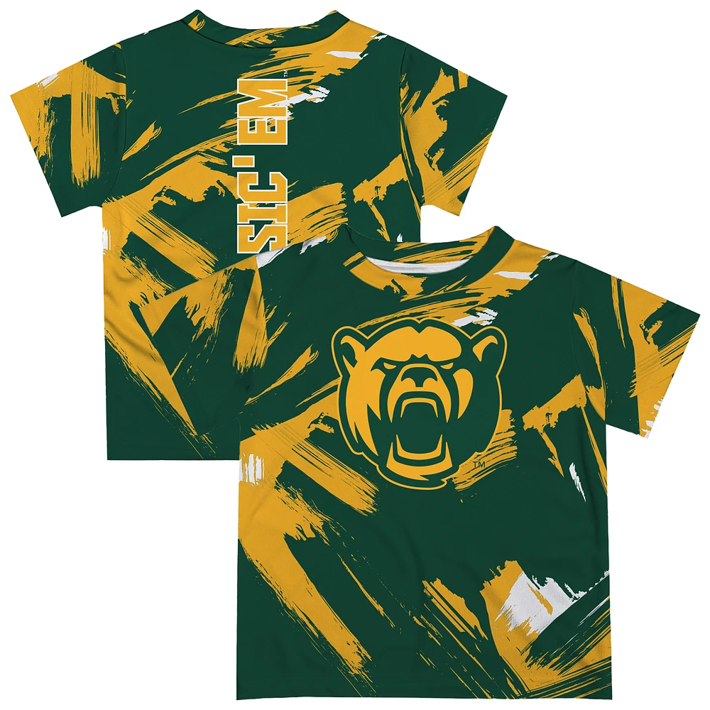 Toddler Vive La Fete Green Baylor Bears Paint Brush T-Shirt