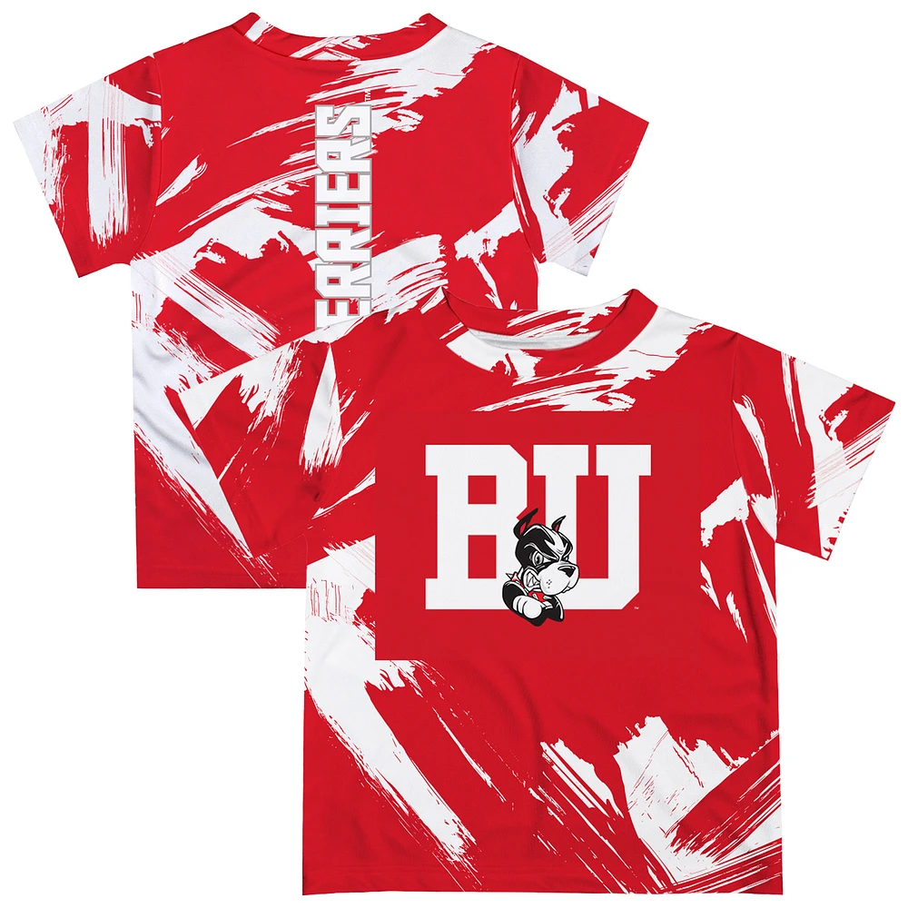 Toddler Vive La Fete Scarlet Boston University Paint Brush T-Shirt