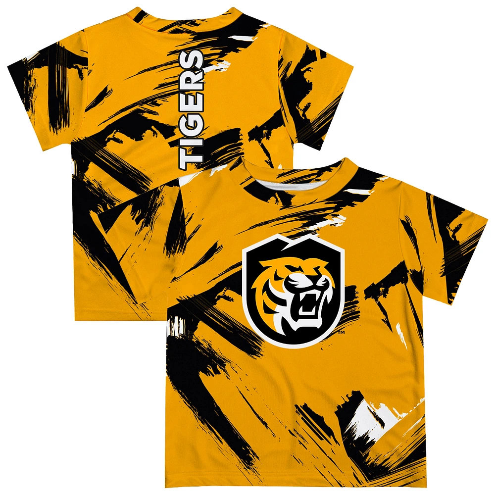 Toddler Vive La Fete Gold Colorado College Tigers Paint Brush T-Shirt