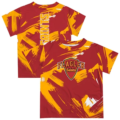 Toddler Vive La Fete Crimson Flagler Saints Paint Brush T-Shirt