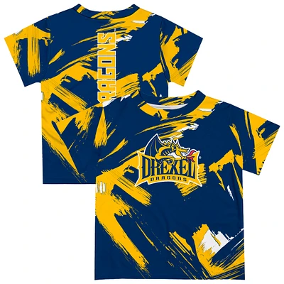 Toddler Vive La Fete Navy Drexel Dragons Paint Brush T-Shirt