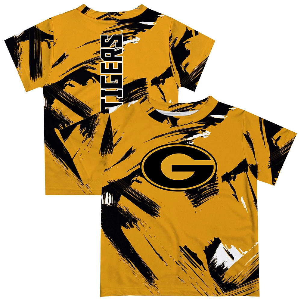 Toddler Vive La Fete Gold Grambling Tigers Paint Brush T-Shirt