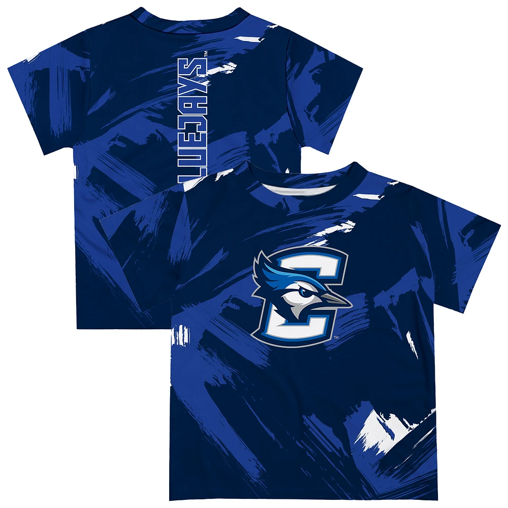 Toddler Vive La Fete Blue Creighton Bluejays Paint Brush T-Shirt