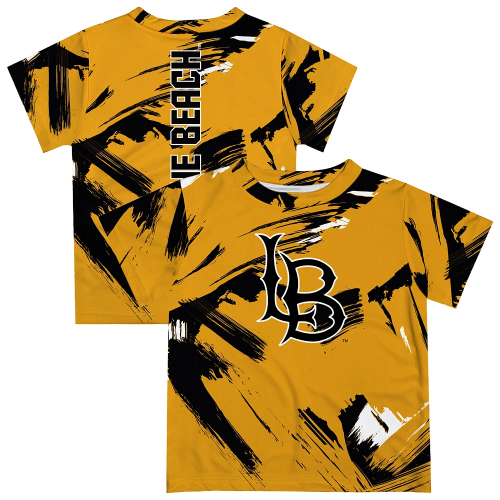Toddler Vive La Fete Gold Cal State Long Beach The Paint Brush T-Shirt