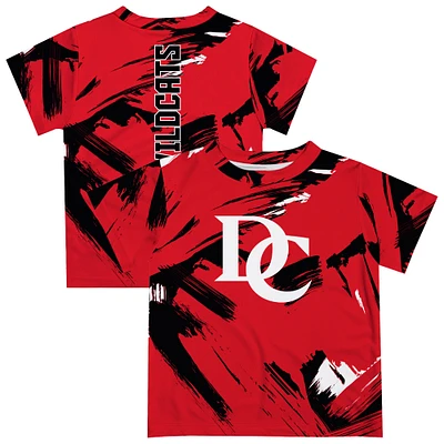 Toddler Vive La Fete Red Davidson Wildcats Paint Brush T-Shirt