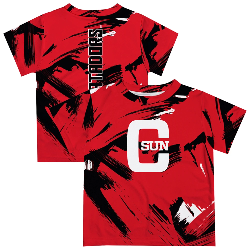 Toddler Vive La Fete Red Cal State Northridge Matadors Paint Brush T-Shirt