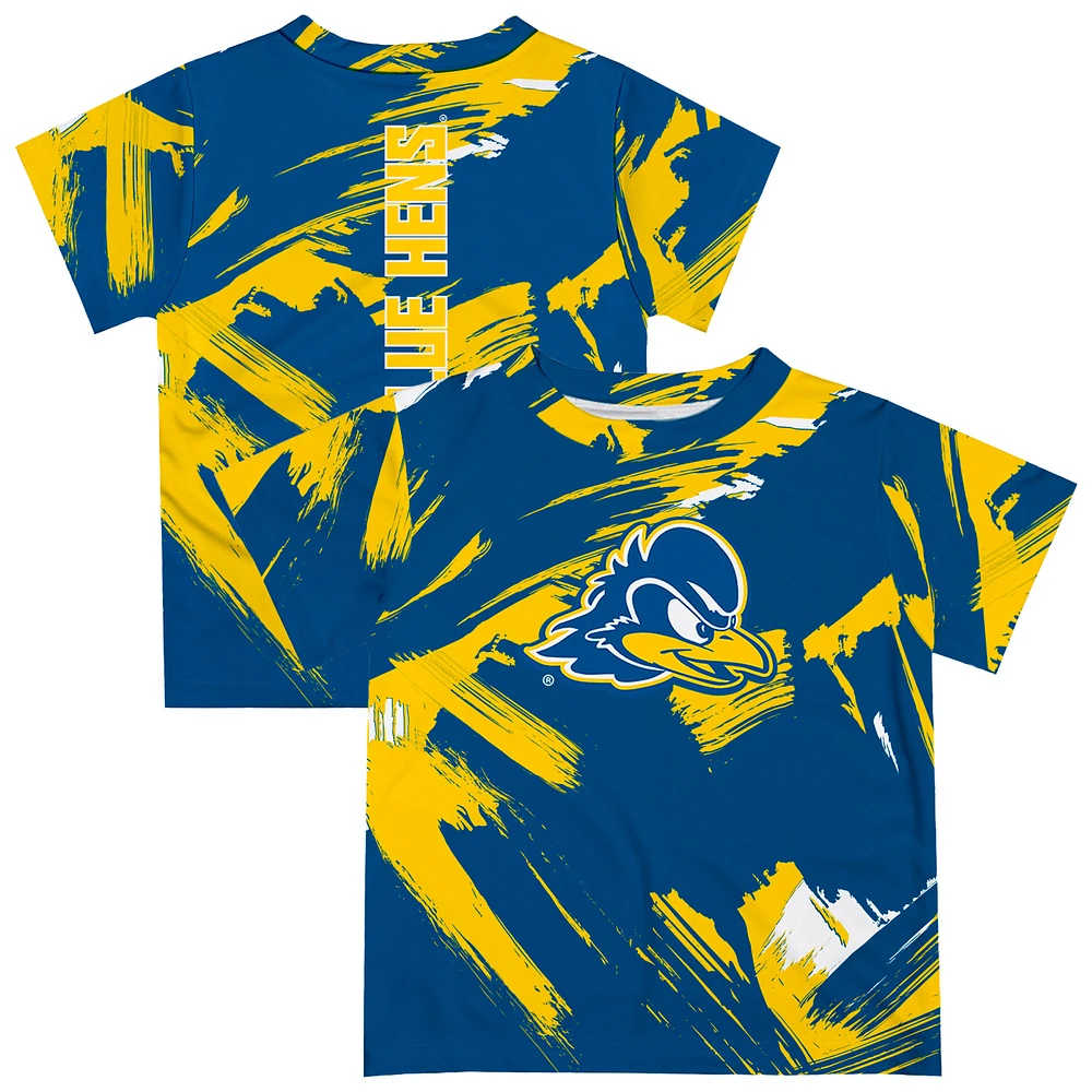 Toddler Vive La Fete Royal Delaware Fightin' Blue Hens Paint Brush T-Shirt