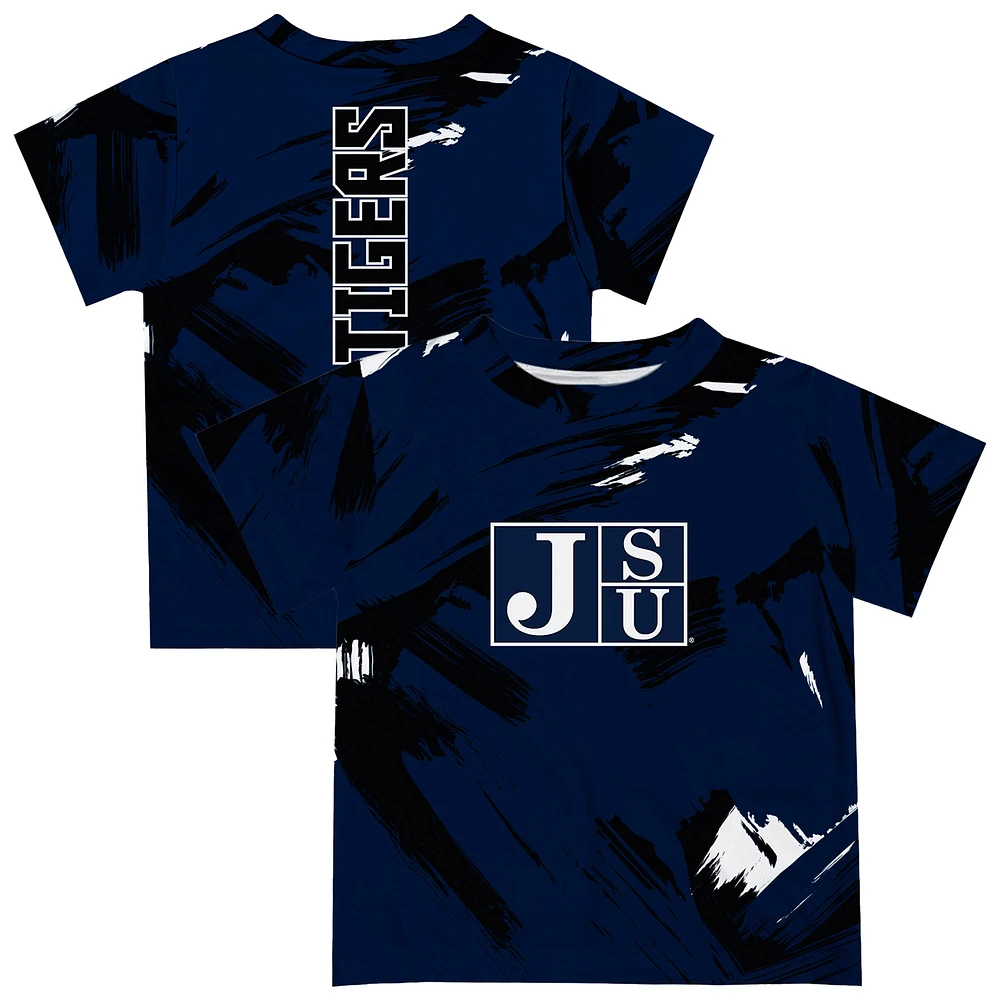 Toddler Vive La Fete Navy Jackson State Tigers Paint Brush T-Shirt