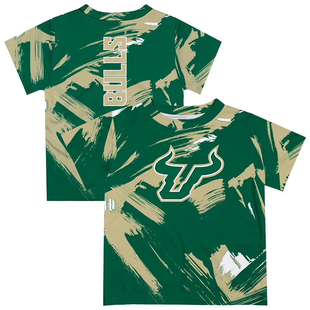 Toddler Vive La Fete Green South Florida Bulls Paint Brush T-Shirt