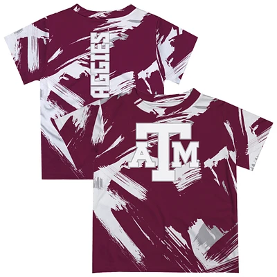 Toddler Vive La Fete Maroon Texas A&M Aggies Paint Brush T-Shirt