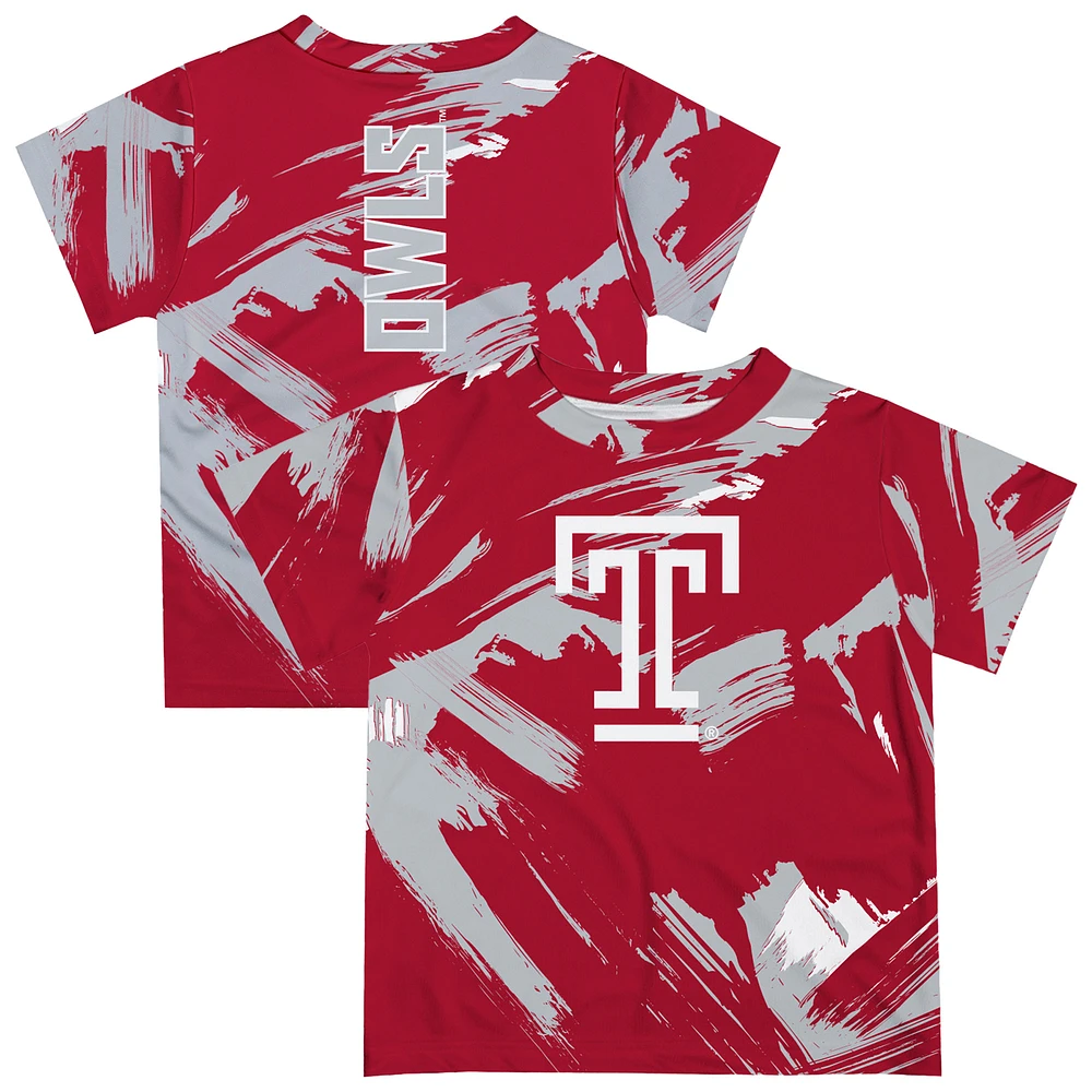 Toddler Vive La Fete Cherry Temple Owls Paint Brush T-Shirt
