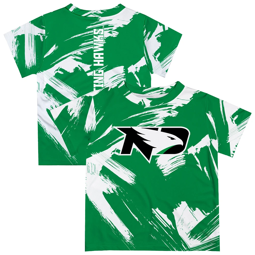 Toddler Vive La Fete Kelly Green North Dakota Paint Brush T-Shirt
