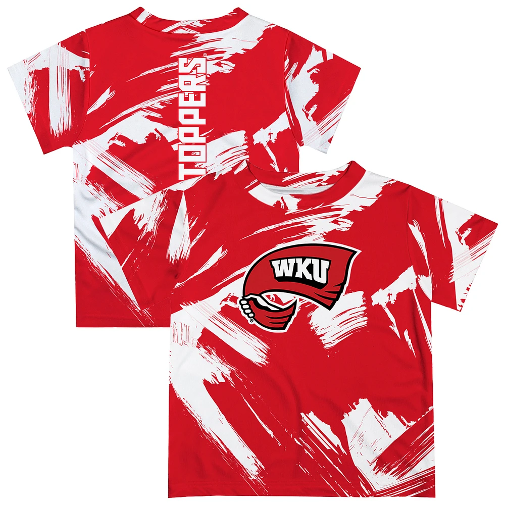 Toddler Vive La Fete Red Western Kentucky Hilltoppers Paint Brush T-Shirt