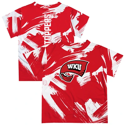 Toddler Vive La Fete Red Western Kentucky Hilltoppers Paint Brush T-Shirt