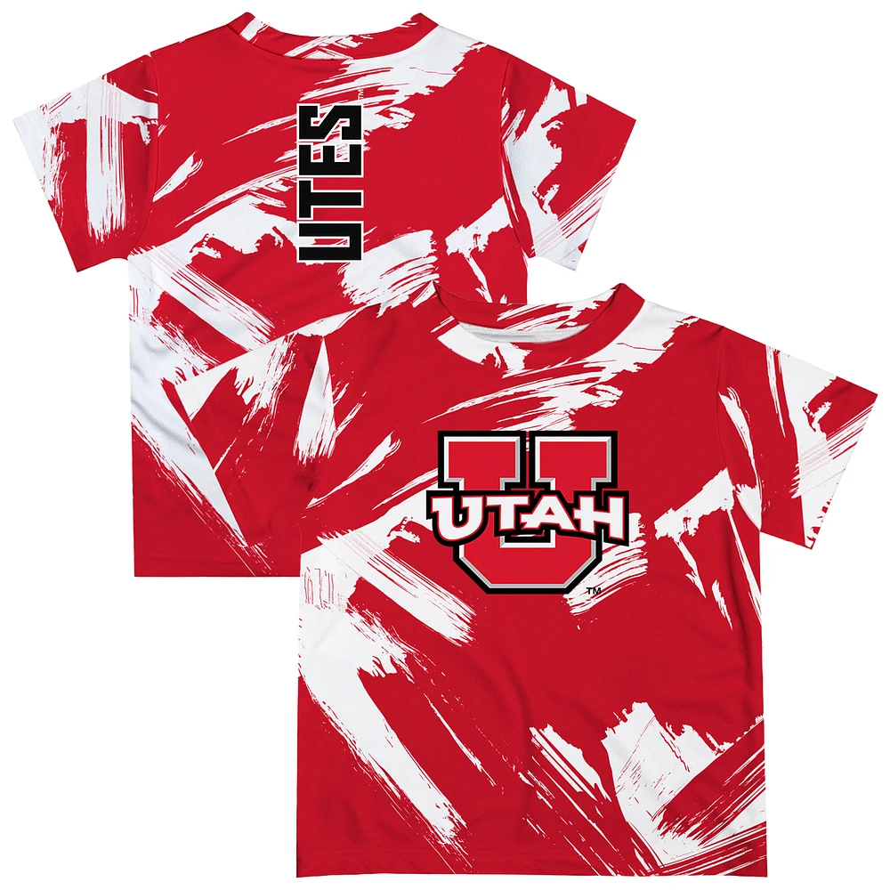 Toddler Vive La Fete Red Utah Utes Paint Brush T-Shirt