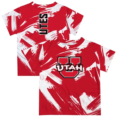 Toddler Vive La Fete Red Utah Utes Paint Brush T-Shirt