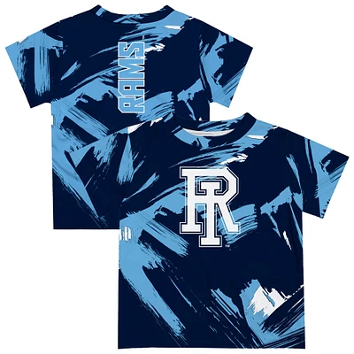 Toddler Vive La Fete Navy Rhode Island Rams Paint Brush T-Shirt