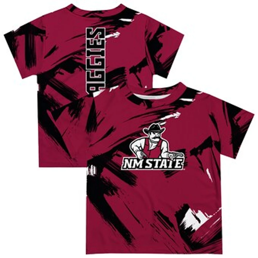 Toddler Vive La Fete Red New Mexico State Aggies Paint Brush T-Shirt