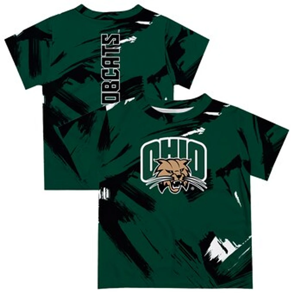 Toddler Vive La Fete Green Ohio Bobcats Paint Brush T-Shirt